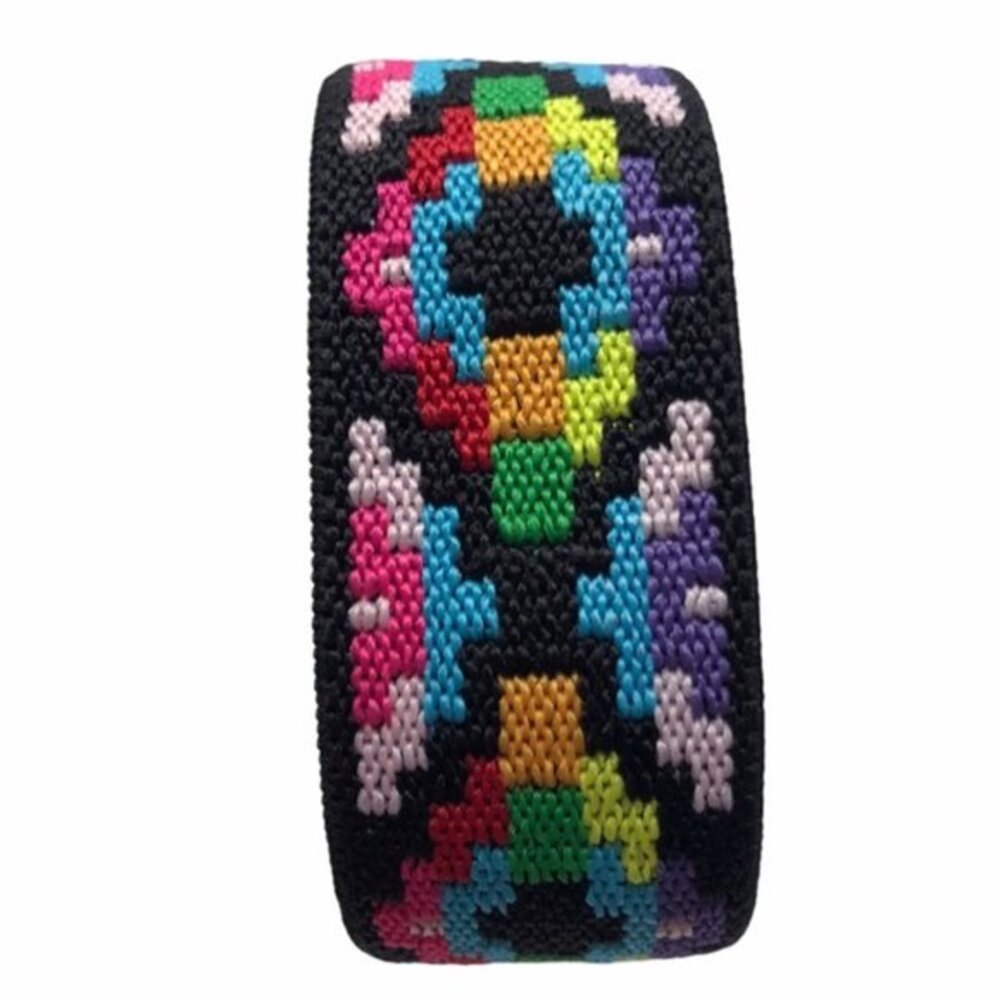 Multi-Color Aztec Fabric Elastic Apple Watch Band 38mm Solo Loop